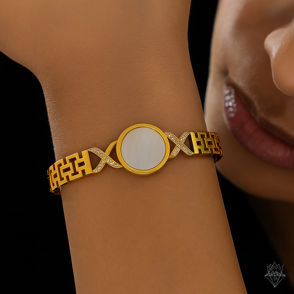 Gold Mother-of-Pearl Bracelet