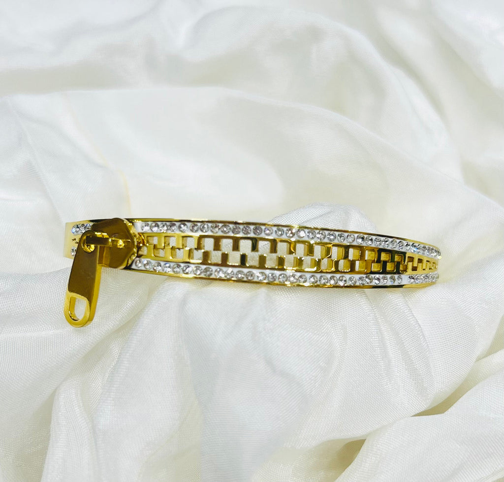 Golden Zipper Bracelet