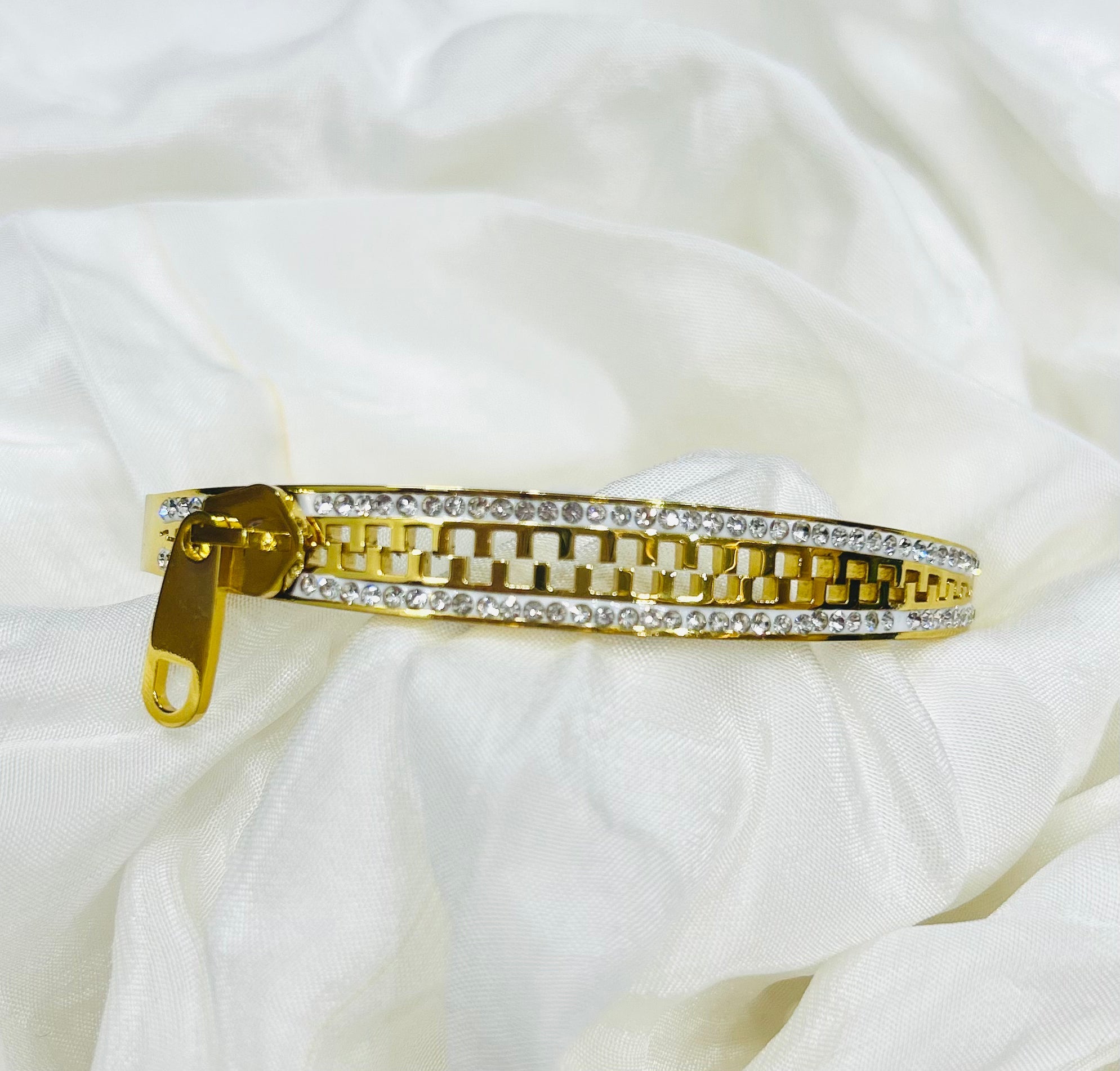 Golden Zipper Bracelet