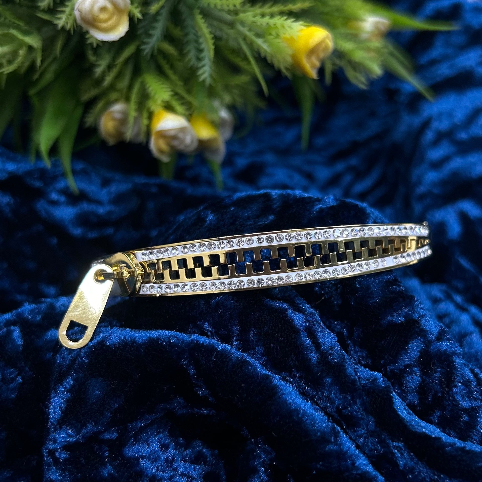 Golden Zipper Bracelet
