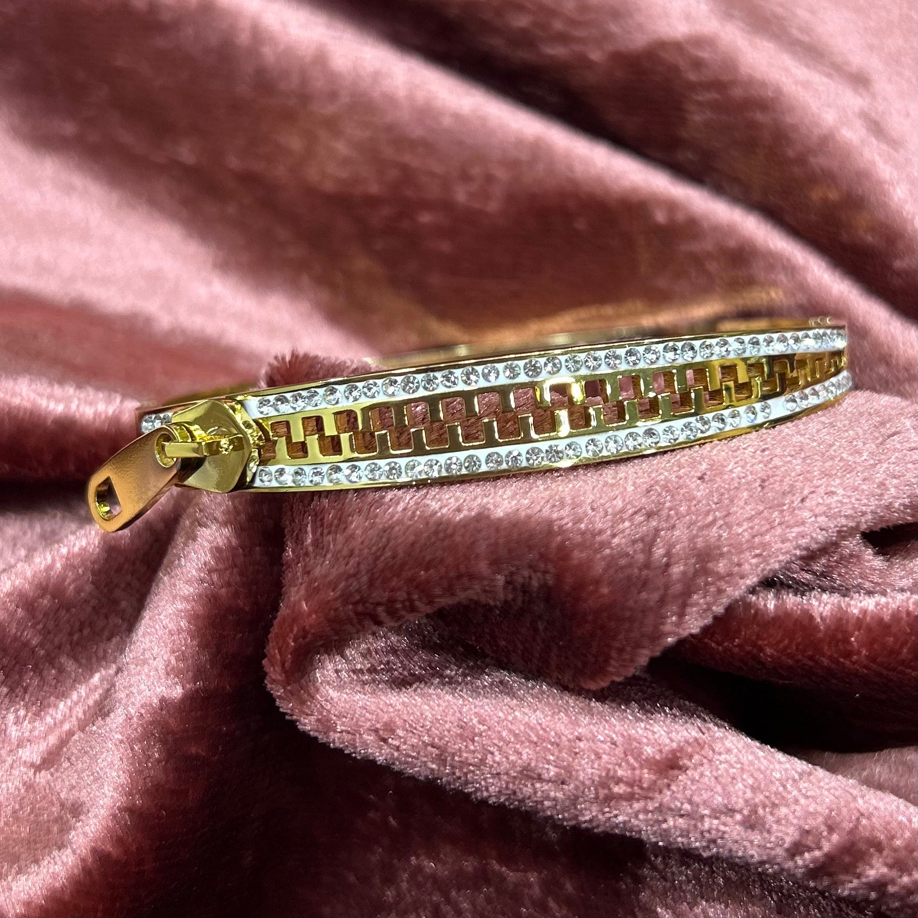 Golden Zipper Bracelet
