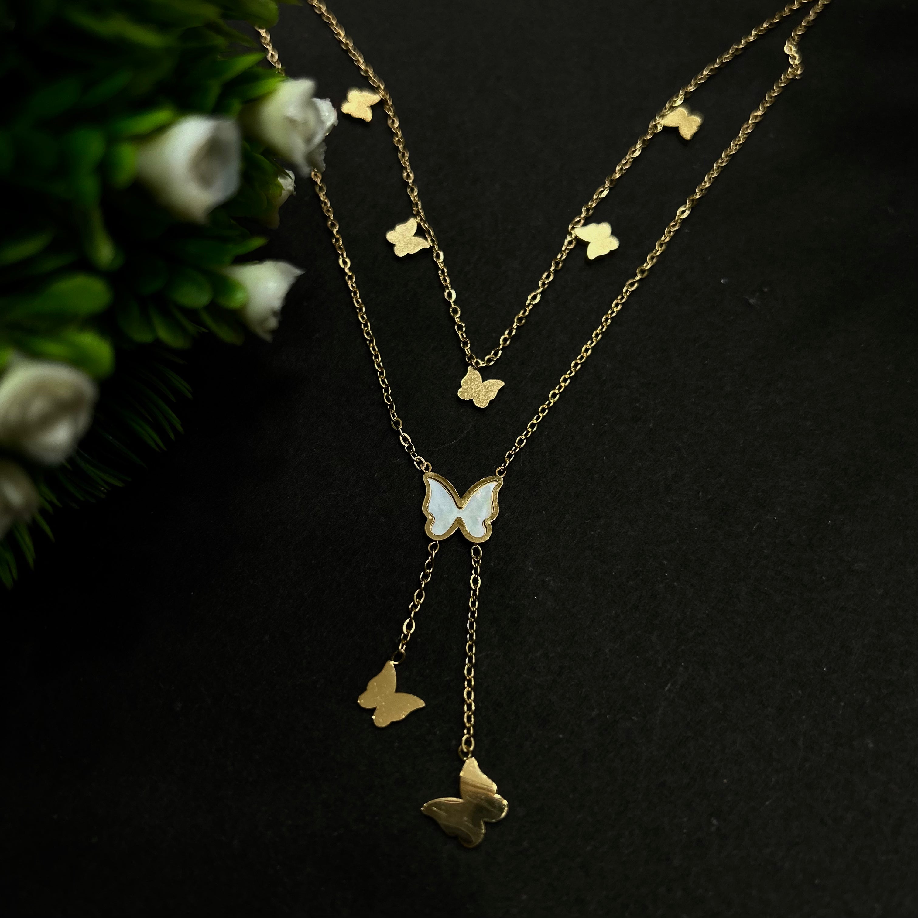 Golden Butterfly Necklace