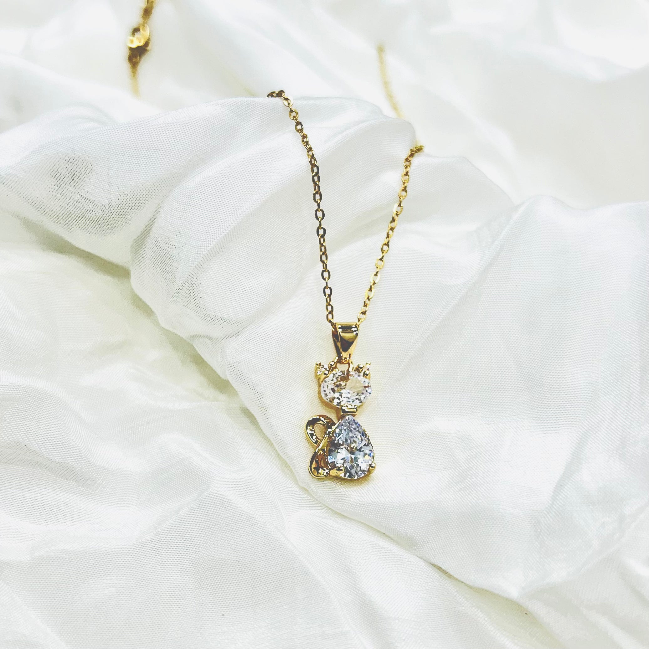 Kitty Pendant Necklace