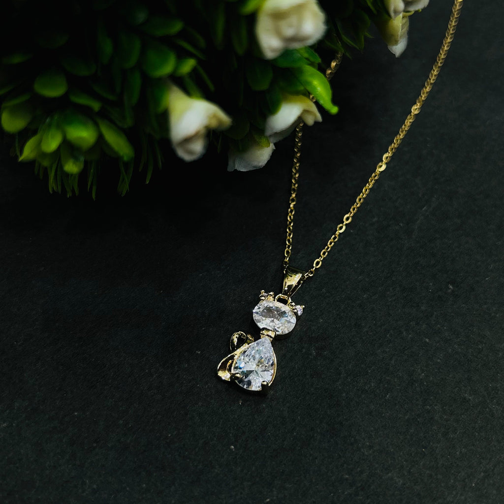Kitty Pendant Necklace