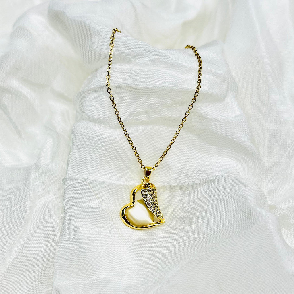 Dual Heart Charm Necklace