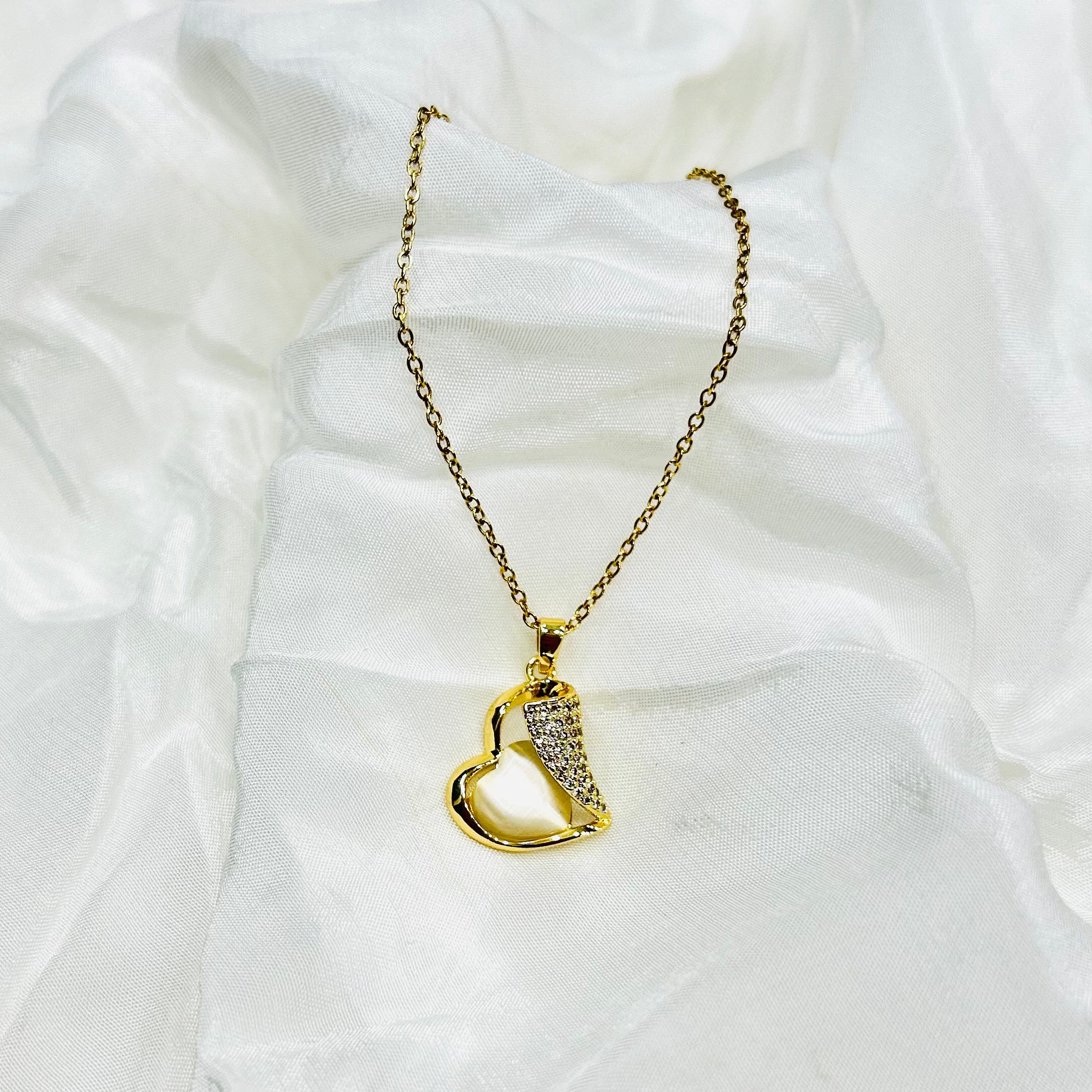 Dual Heart Charm Necklace