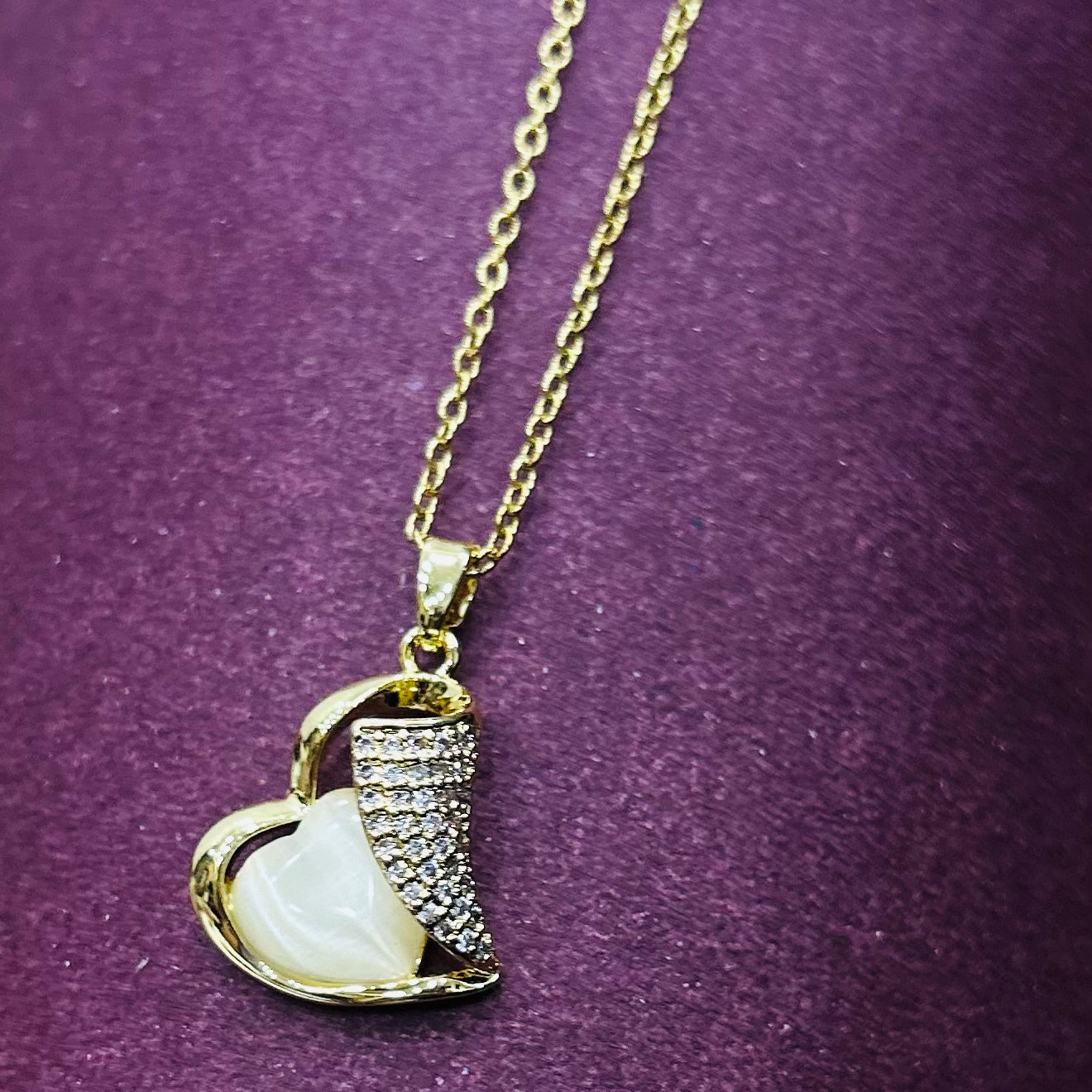 Dual Heart Charm Necklace