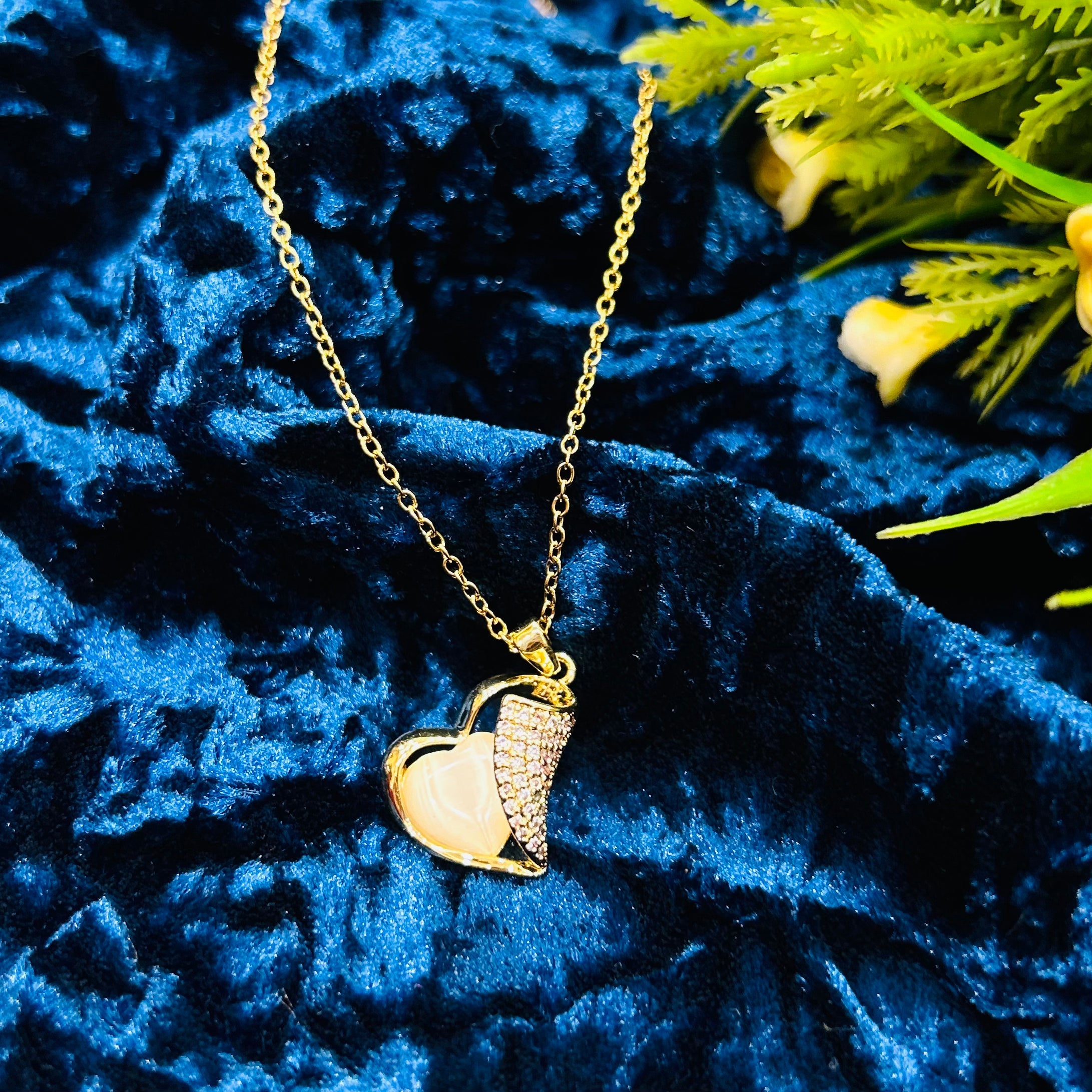 Dual Heart Charm Necklace