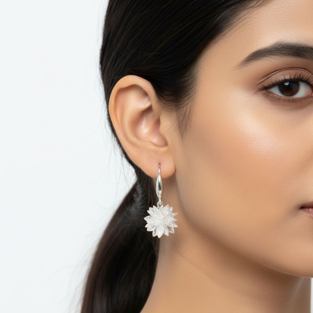 Ice Flower Earrings