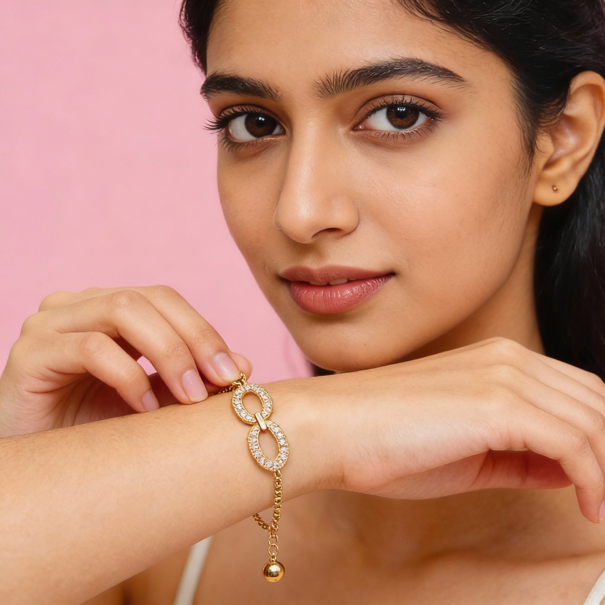 Golden Infinity Bracelet (Adjustable Size)