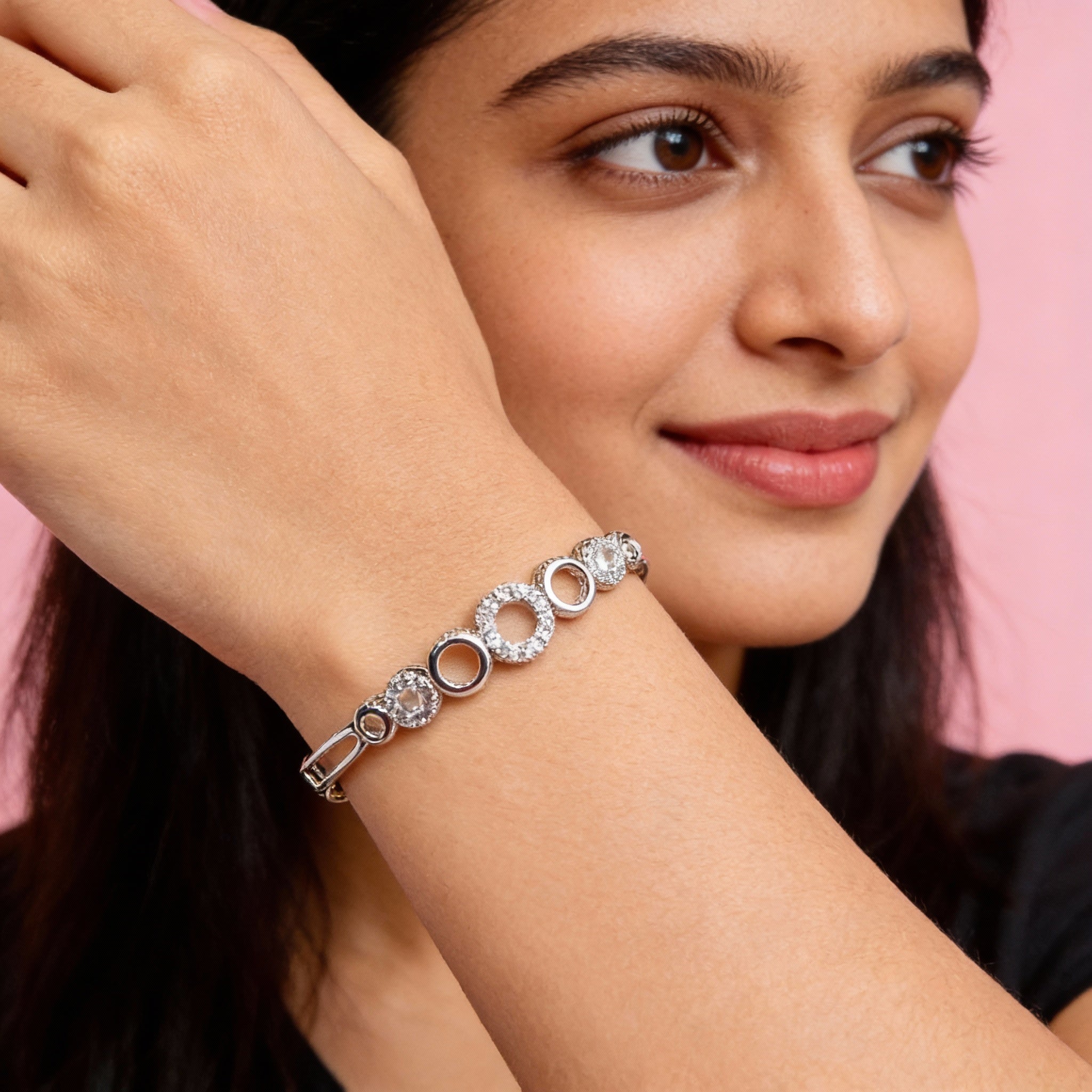 Crystal Circle Elegance Bracelet