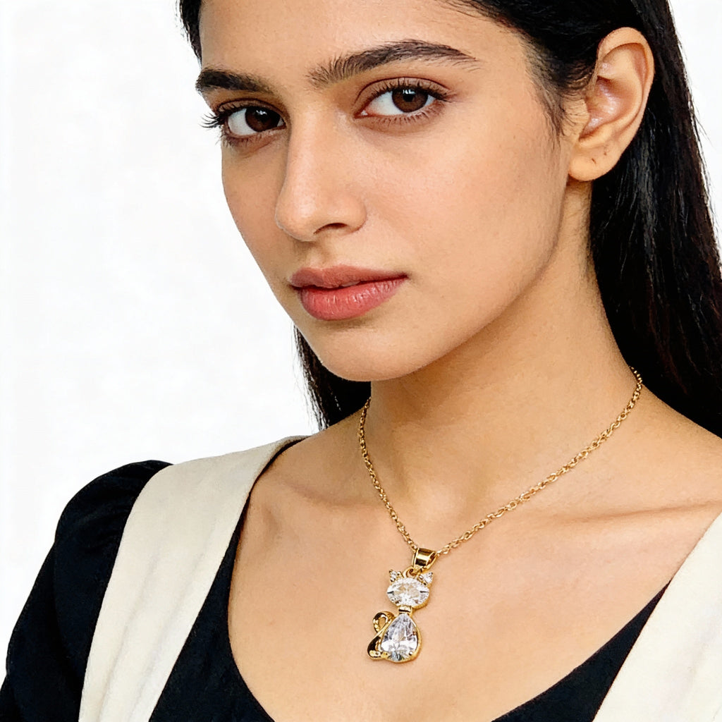 Kitty Pendant Necklace