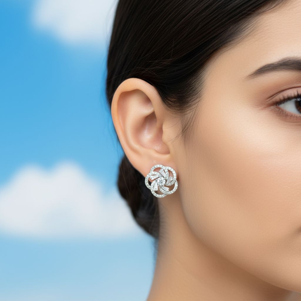 Floral Sparkle Earings