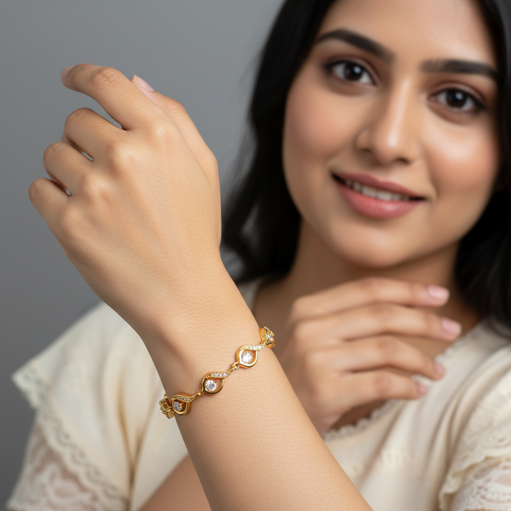 Golden Swirl Bracelet